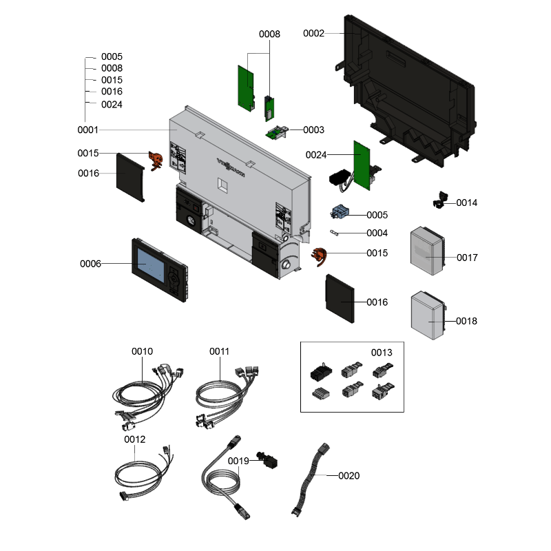 Pièce détachée Viessmann Corps Vitodens 333-F B3TA 11kW n° 7494834