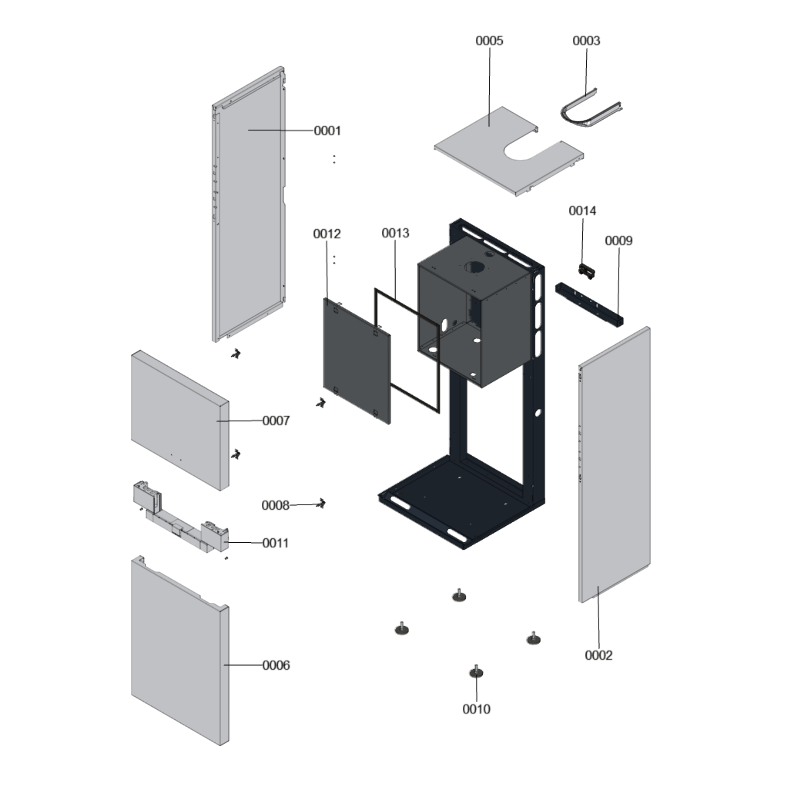 Pièce détachée Viessmann Corps Vitodens 333-F B3TA 11kW n° 7494834