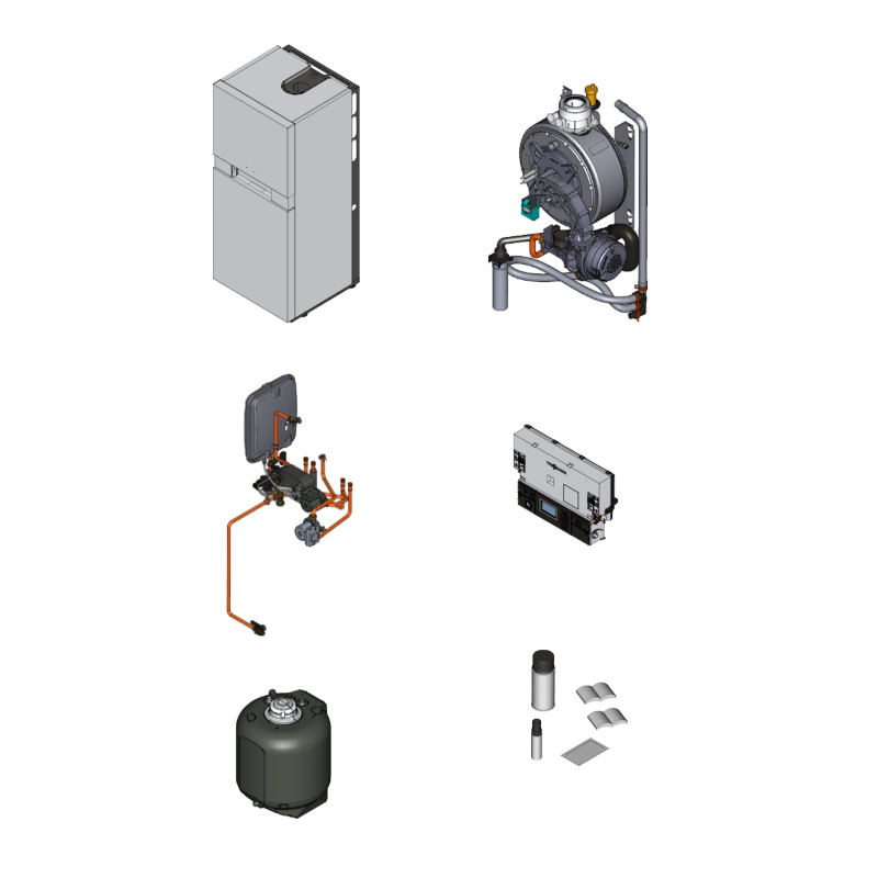 Pièce détachée Viessmann Corps Vitodens 333-F B3TA 19kW n° 7494835