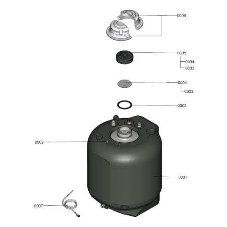 Pièce détachée Viessmann Corps Vitodens 333-F B3TA 19kW n° 7494835 Pièce détachée Viessmann Corps Vitodens 333-F B3TA 19kW n° 7494835