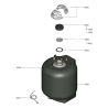 Pièce détachée Viessmann Corps Vitodens 333-F B3TA 19kW n° 7494835