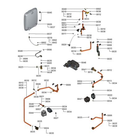 Pièce détachée Viessmann Corps Vitodens 333-F B3TA 19kW n° 7494835 Pièce détachée Viessmann Corps Vitodens 333-F B3TA 19kW n° 7494835