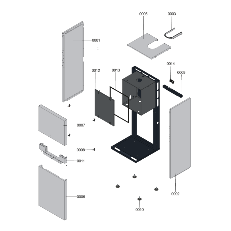 Pièce détachée Viessmann Corps Vitodens 333-F B3TA 19kW n° 7494835