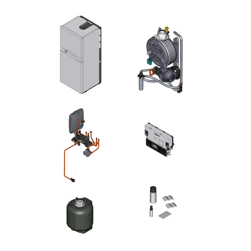 Pièce détachée Viessmann Corps Vitodens 333-F B3TA 26kW n° 7494836