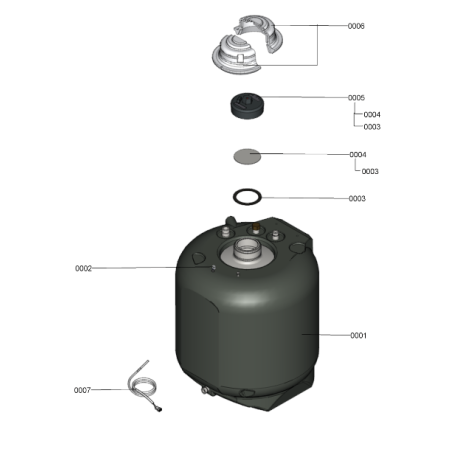 Pièce détachée Viessmann Corps Vitodens 333-F B3TA 26kW n° 7494836 Pièce détachée Viessmann Corps Vitodens 333-F B3TA 26kW n° 7494836