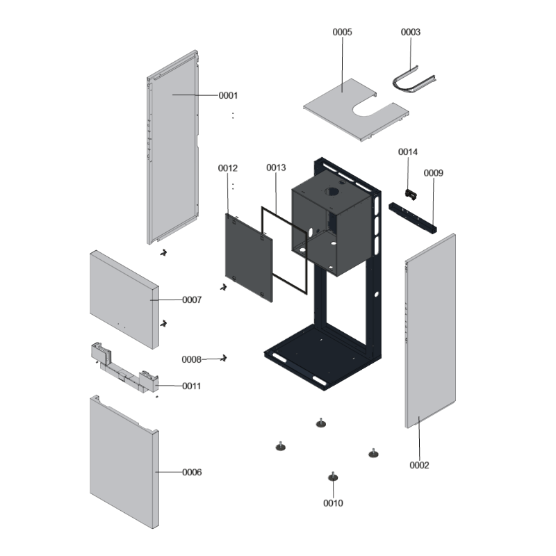 Pièce détachée Viessmann Corps Vitodens 333-F B3TA 26kW n° 7494836