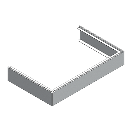 Cache pour robinetterie p. largeur 450mm