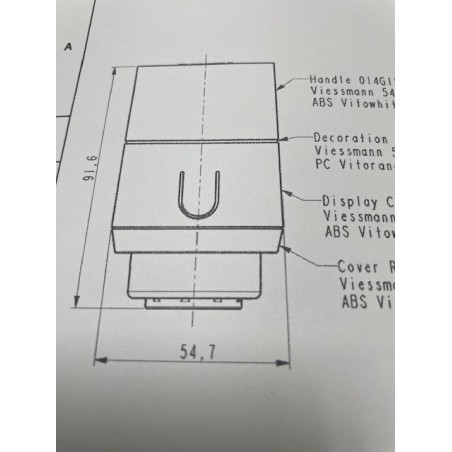 Tête thermostatique radiateur ViCare (L 9.16cm - Diamètre 5.47cm)