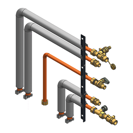 Ens. racc. montage latéral, Vitodens